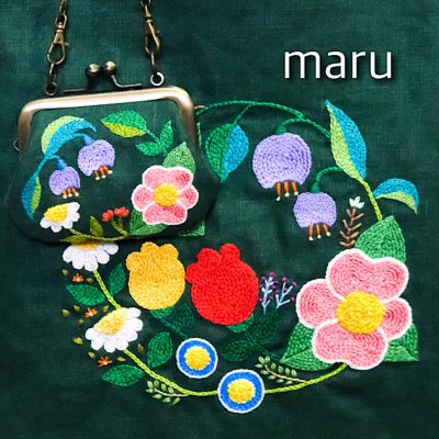 maruさんの【手刺繍のバッグ】