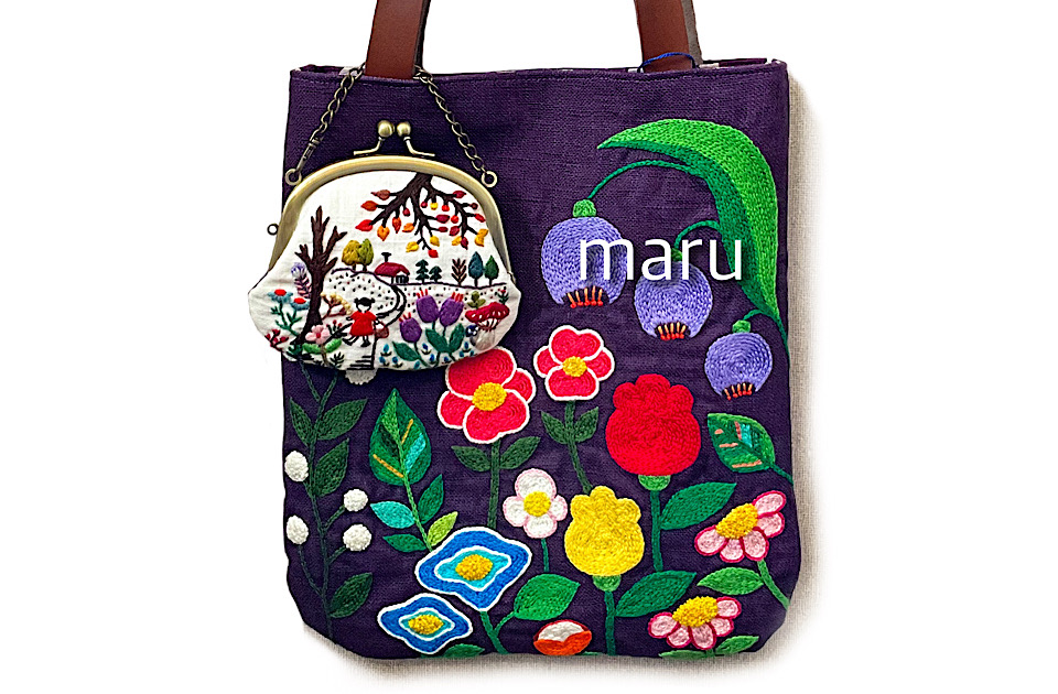 maruさんの【手刺繍のバッグ】